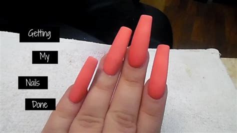 nails donecoffin shapeacrylic youtube