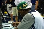 Durant Rocks Sonics Throwback Hat During Practice