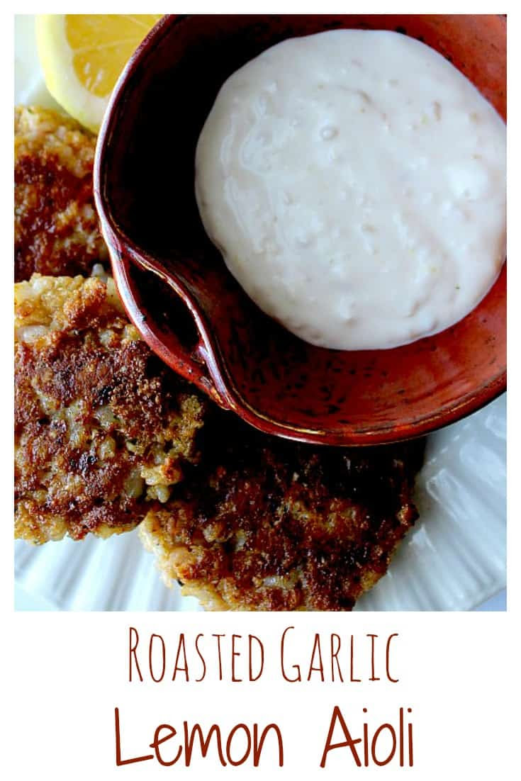 Roasted Garlic Lemon Aioli - Delicious Little Bites