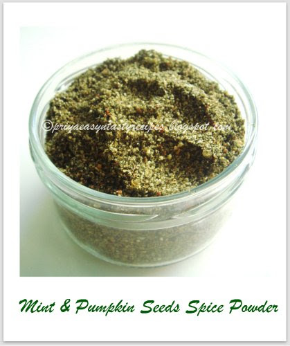 Mint & pumpkin seeds powder