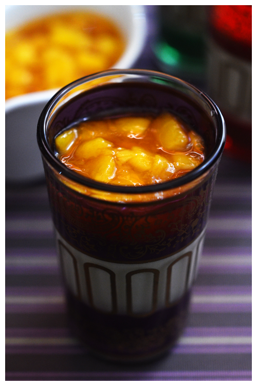coconut pannacotta with caramelised mango© by Haalo