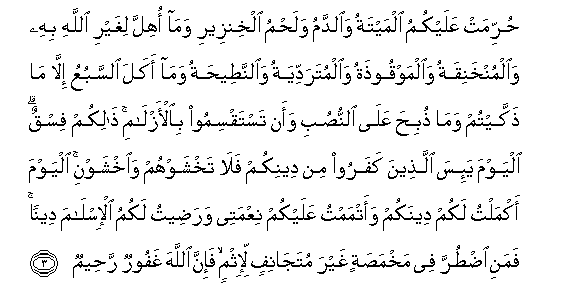 Surah Al Maidah Ayat 1