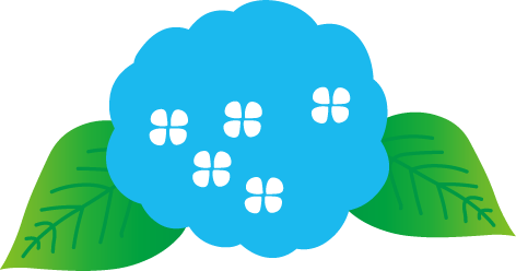 梅雨 あじさい のイラスト 無料イラスト