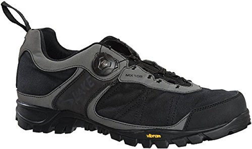 Lake Men's MX105 Moutain Bike Shoes, Black/Grey (44 EU - 10 US)