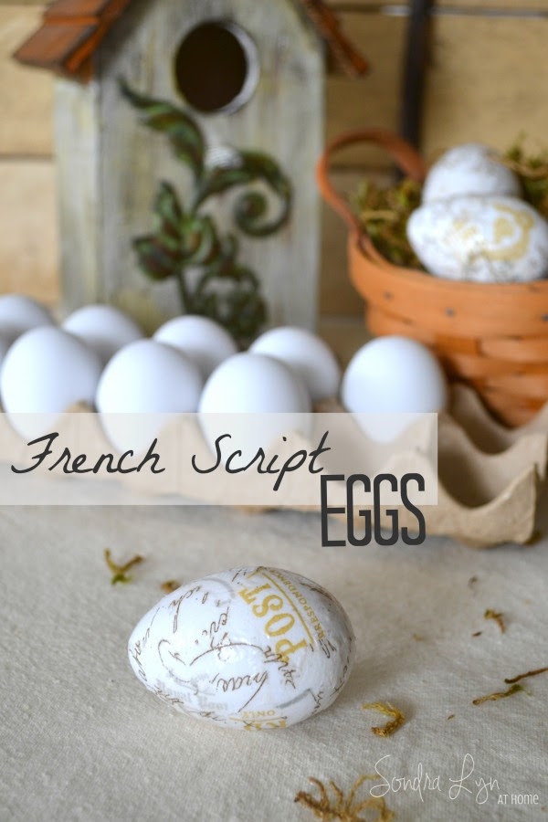 French Script Eggs-Sondra Lyn at Home