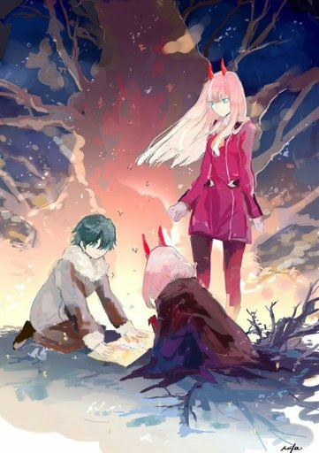 Wallpapers With Zero Two And Hiro Wiki Darling In The Franxx Official Amino