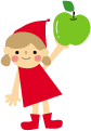 りんごのイラスト 無料イラスト フリー素材