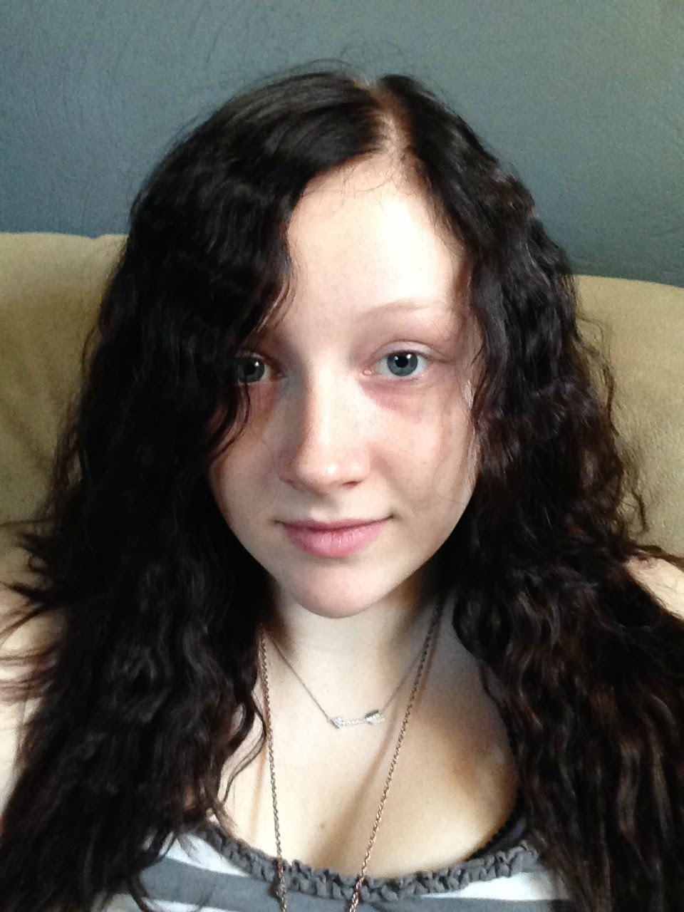 dark hair blue eyes