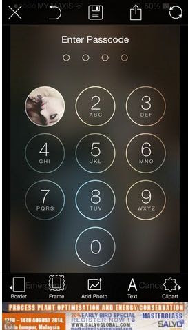 Chèn ảnh vào màn hình khóa iPhone, iPad với PicsArt Photo Studio