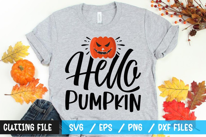 Download Hello Pumpkin svg Free SVG CUt Files for Cricut, Silhouette and Other Machine
