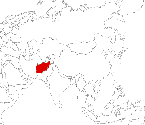 Afganistan Na Karte