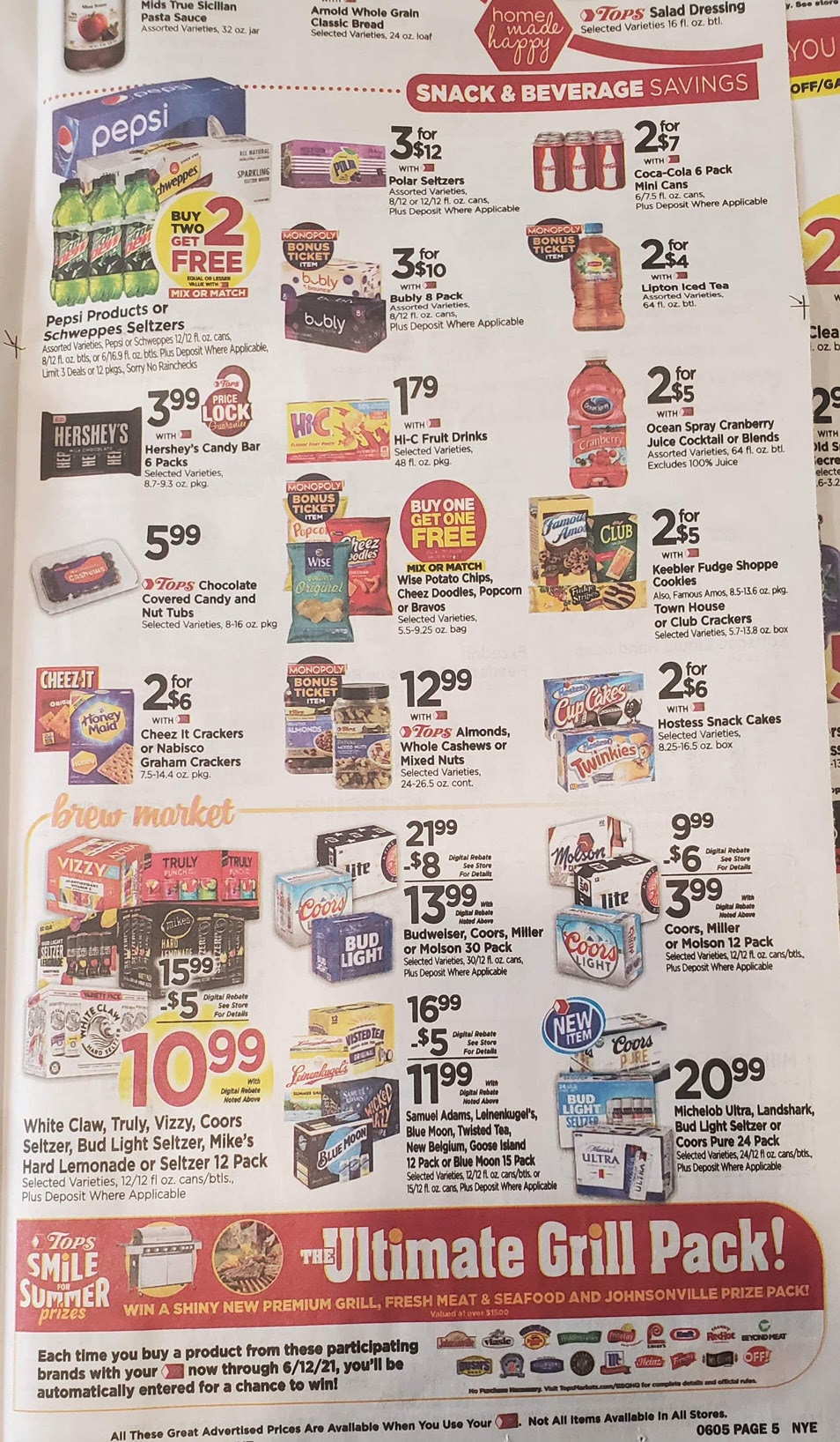 Tops Markets 5/30 - 06/4/2021 Ad Scan Preview And Coupon Match Ups