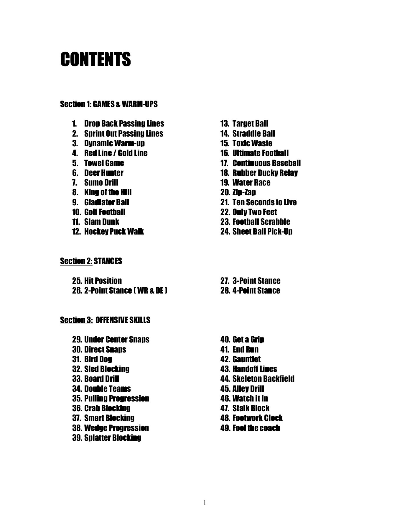 Youth Football Drill Book Gregory Double Wing