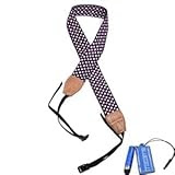 Bluecell BD-020 Purlple Color with Small Dots Digital SLR Camera Camcorder Neck Shoulder Straps Belt for Canon Nikon Samsung Olympus Sony Fujifilm Panasonic