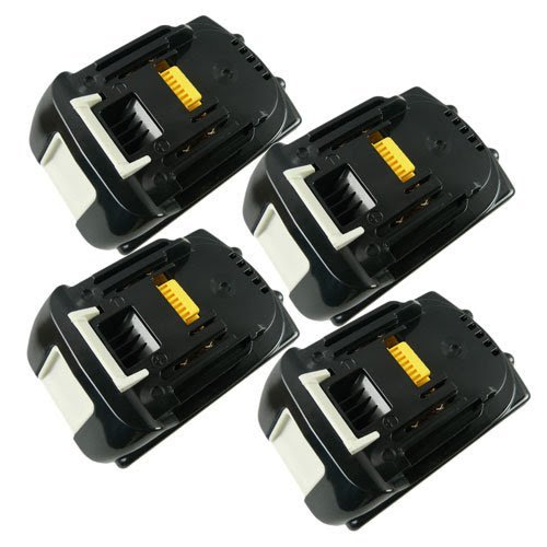 Sunvalleytek 4 Pack Brand New Replacement 18v 3.0Ah Li-ion Lithium-Ion Rechargeable Battery for Makita 194205-3 LXT-400 BL1830 BL1815 BL1835