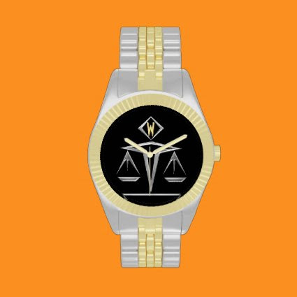 Scales of Justice - Monogrammed (v3) Watch