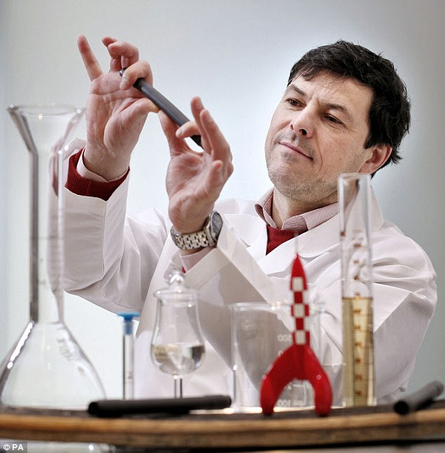 The two samples will then be reunited at a laboratory in Houston, Texas, where scientists will compare them to examine the interaction of the molecules with charred oak, to see what differences occur between Earth whisky and space whisky. Dr Bill Lumsden is pictured