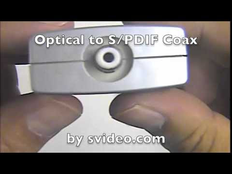 Video Digital Optical To Digital Coaxial