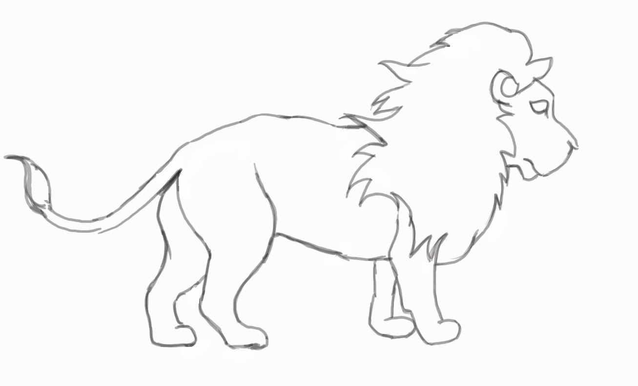 How To Draw a Lion - Step-by-Step