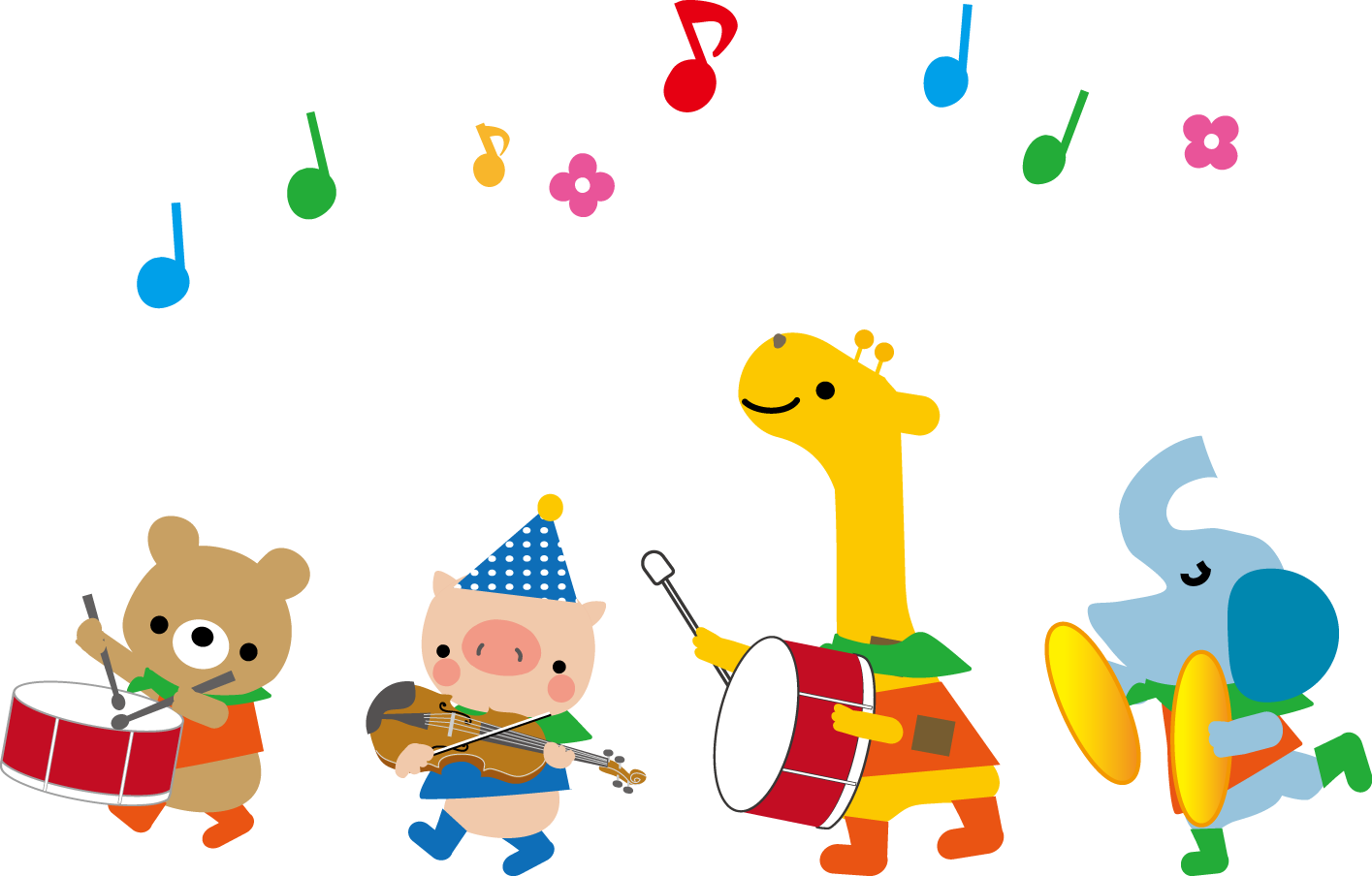 音楽隊 音楽会のイラスト 無料イラスト素材