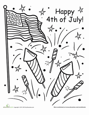 Happy 4th of July! | Worksheet | Education.com