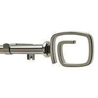 Levolor Square Swirl Rod Set, Satin Nickel, 3/4-Inch Diameter, 66 to 120-Inch Width
