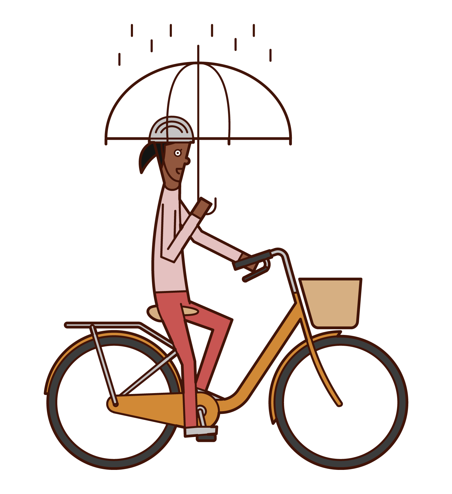 ダウンロード済み 自転車に乗る人 イラスト 無料の動物画像