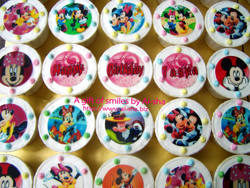 Birthday Cupcakes Edible Image Minnie & Mickey Mouse