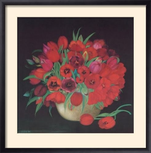 Framed Posters: - Heide Dahl Tulpen Framed Art Print (64 x 63 cm) 