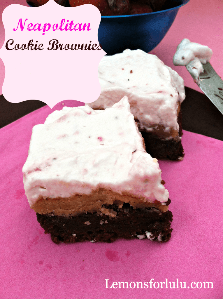 Neapolitan Cookie Brownies