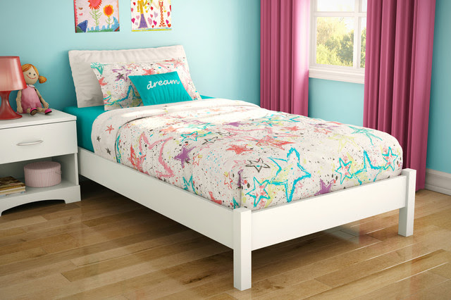 ... Pure White Kids Platform Bed - Modern - Kids Beds - by Dexter Sykes