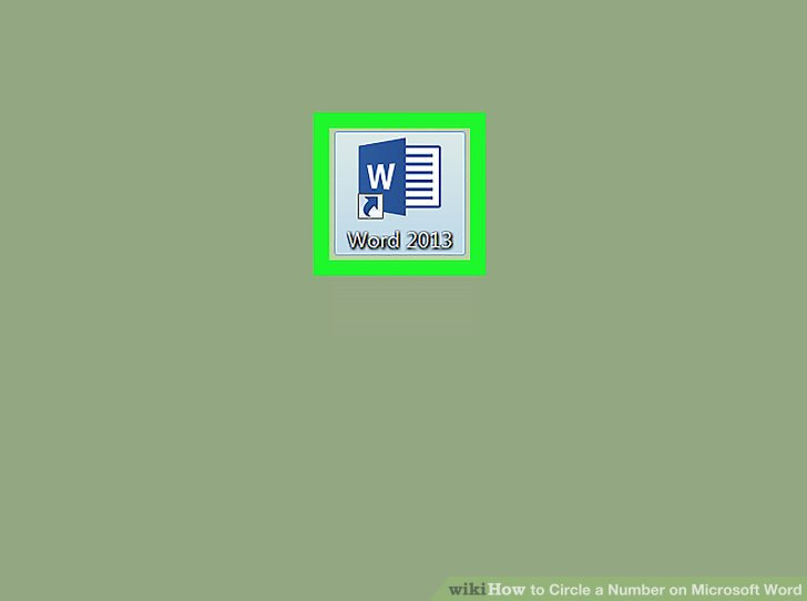 Circle a Number on Microsoft Word Step 1.jpg