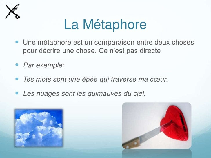 exemple de metaphore et comparaison
