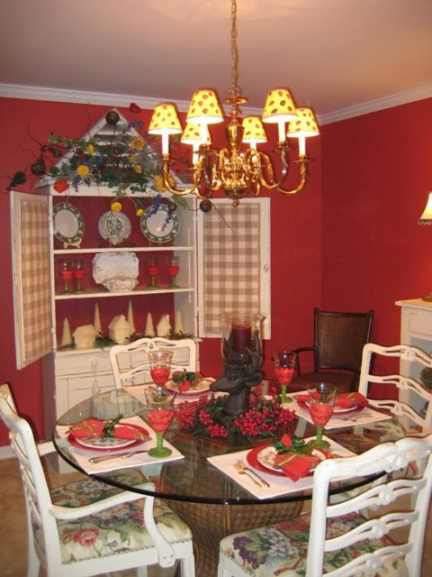 Christmas Table Setting, Cottage Style