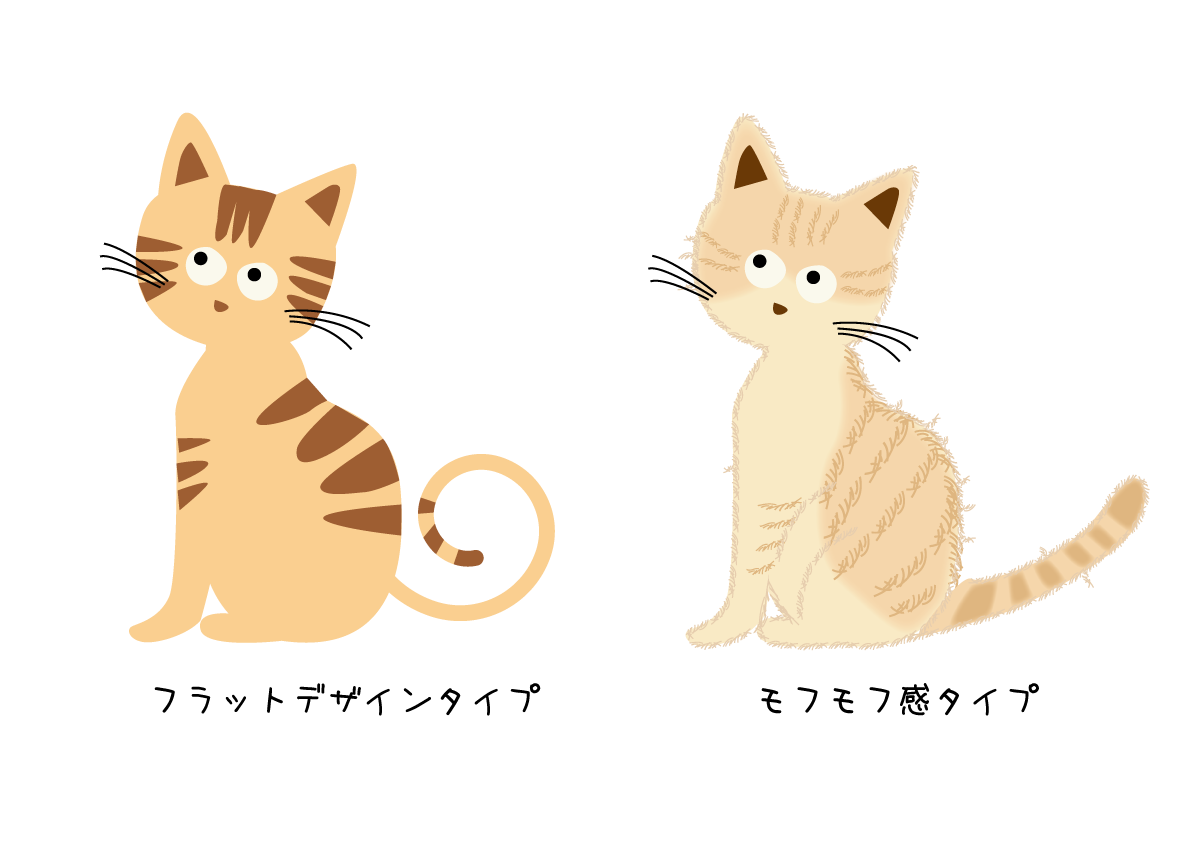 猫のイラストを描く もとまつデザイン事務所 福岡県直方市 印刷デザイン ホームページ制作 イラスト作成