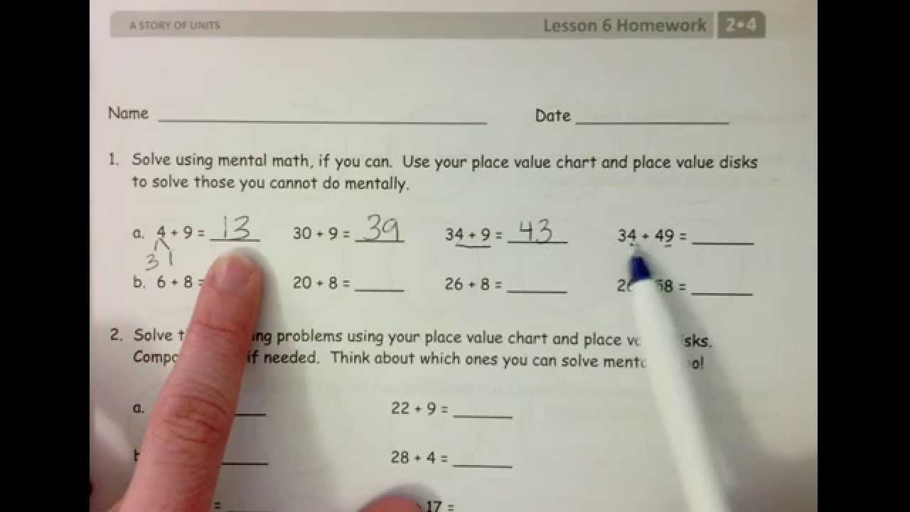 Grade 2 Module 4 Lesson 6 Homework - YouTube