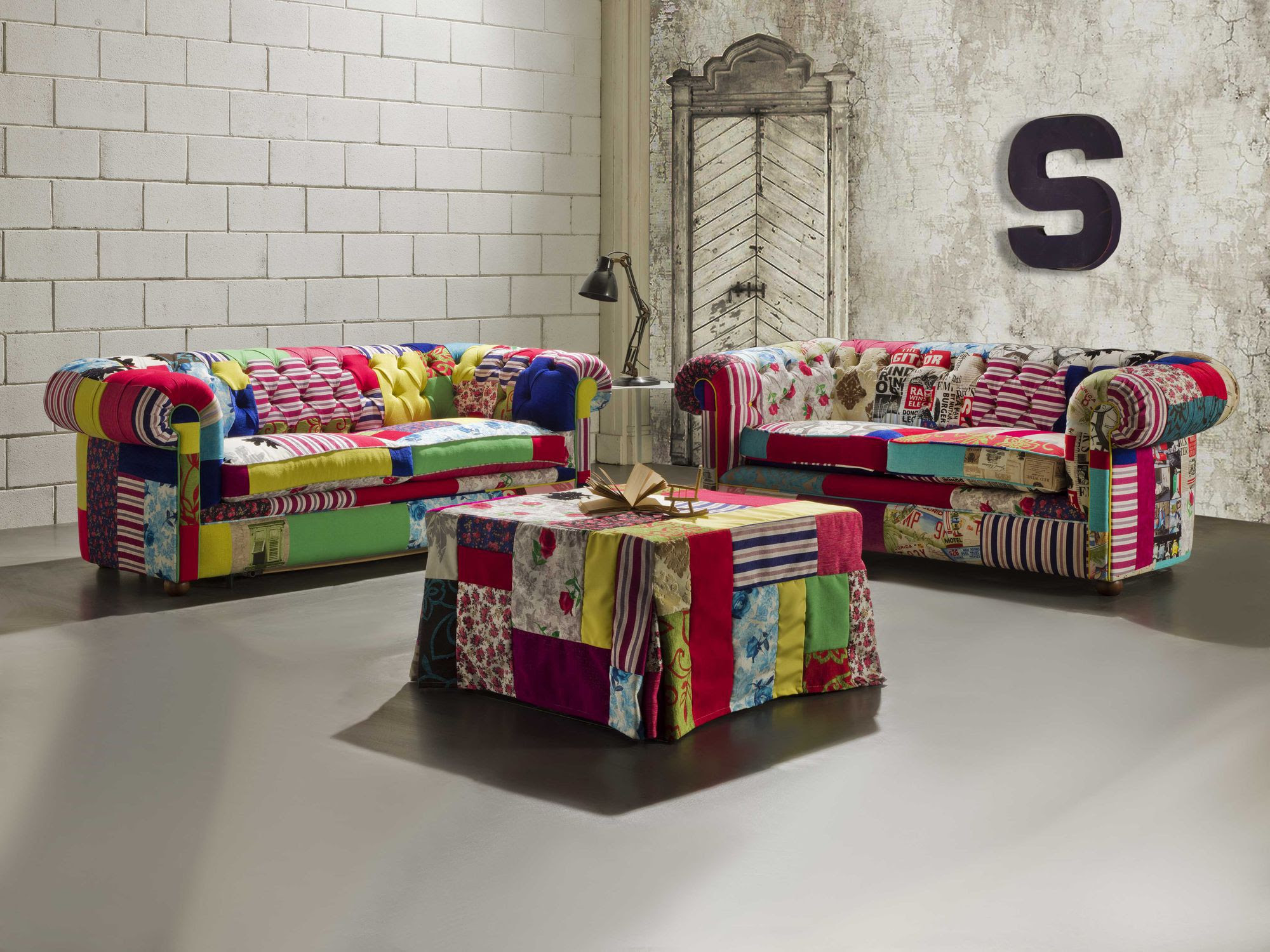 Chesterfield Sofa Cotton Velvet Silk CHESTERFIELD CRAZY