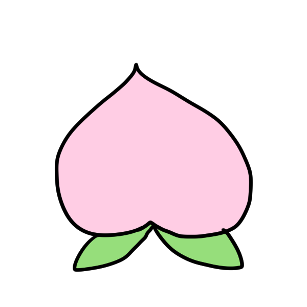 モモのイラスト かわいいフリー素材が無料のイラストレイン