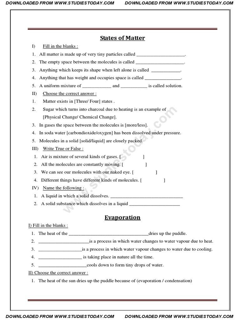 Soil Worksheets For 4th Grade