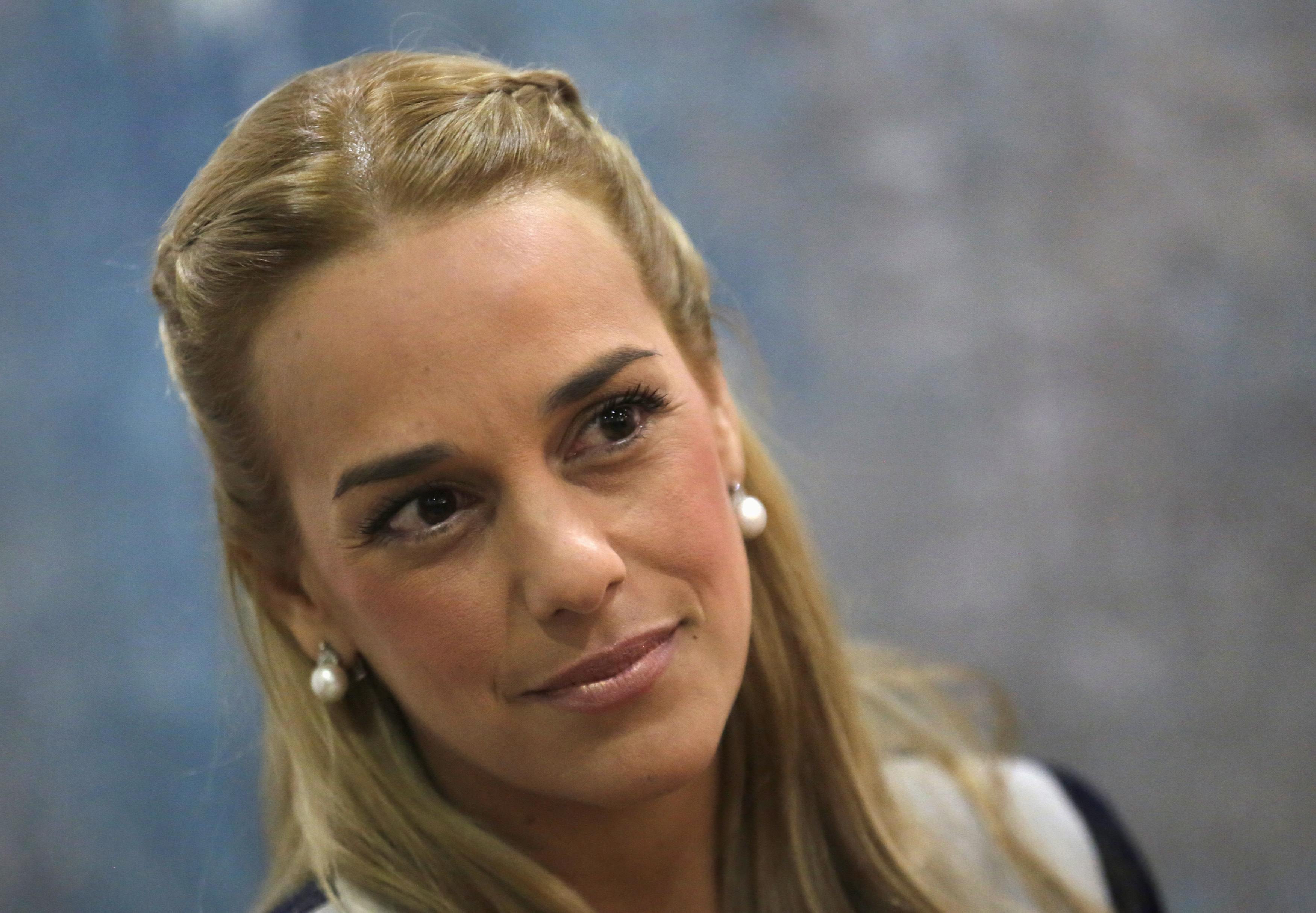 Tintori attends a news conference in Mexico City