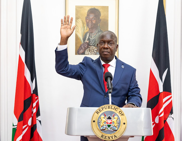 Director of Public Prosecution Renson Mulele Ingonga at State House, Nairobi, on September 25, 2023