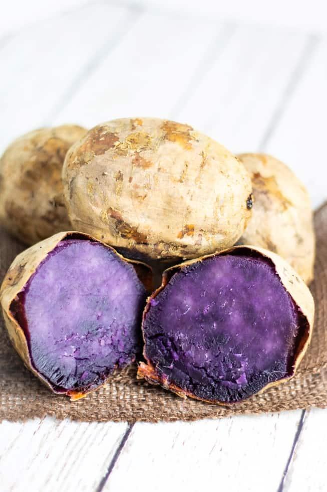 Perfectly Baked Okinawan Sweet Potato - EatPlant-Based