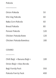 Bajjis & Pakodas menu 1