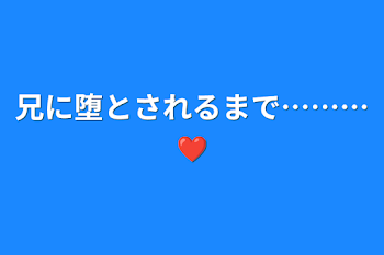 兄に堕とされるまで………❤︎