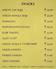 Hyderabadi Irani Chai menu 1