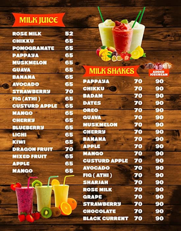 Crunchee Juicee menu 