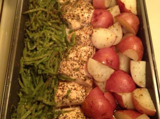 Green Beans,Chicken breasts and Red Skin Potatoes was pinched from <a href=