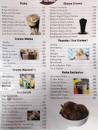 Cafe Creme menu 2