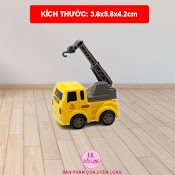 Xe Công Trình Chạy Cót Mini Cho Bé, Mô Hình Xe Giống Thật, Màu Sắc Đẹp, Nhựa An Toàn, Không Ba Via Góc Cạnh