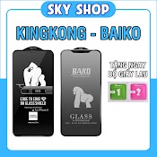 Kính Cường Lực Iphone Full Màn Baiko Kingkong (Nobox) 6/6S/6Plus/6Splus/7/7Plus/8/8Plus/Plus/X/Xr/Xs/11/12/13/14/Pro/Max